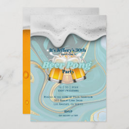 Convite para beer pong