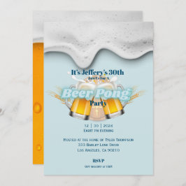 Convite para beer pong