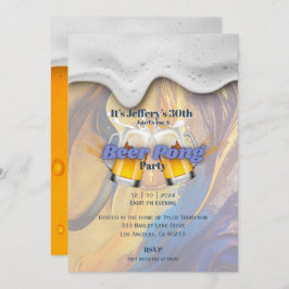 Convite para beer pong