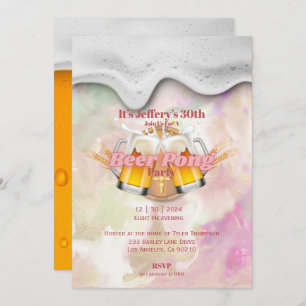 Convite para beer pong