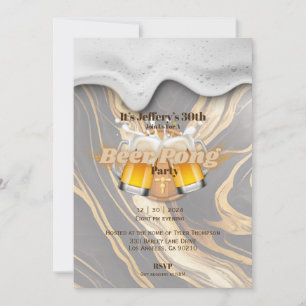 Convite para beer pong