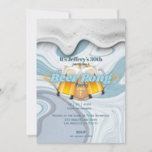 Convite para beer pong