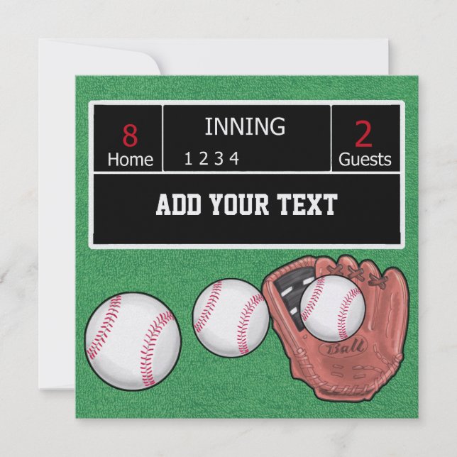 Convite para beisebol - SRF (Frente)