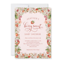 Convite para Berry Chá de fraldas