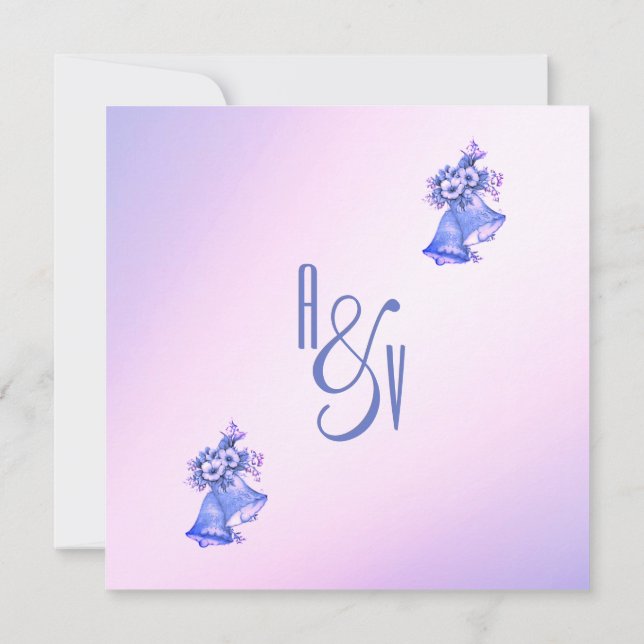 Convite para Blinhagens de Casamento Roxo (Verso)