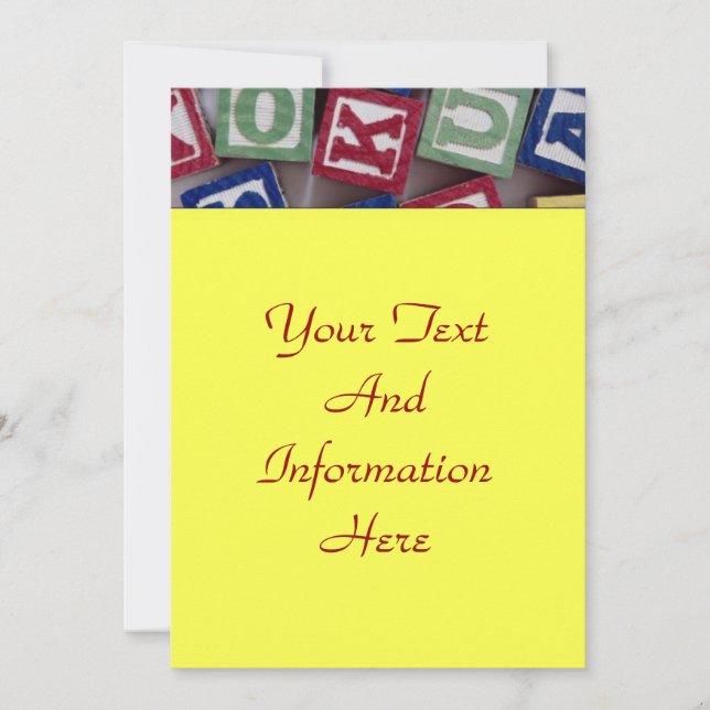 Convite para Blocos de Construção (Frente)