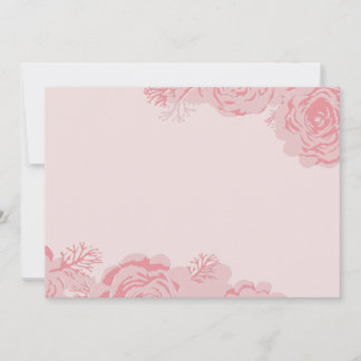 Convite para Blooms de rosa