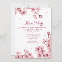 Convite para Blossomas de primavera