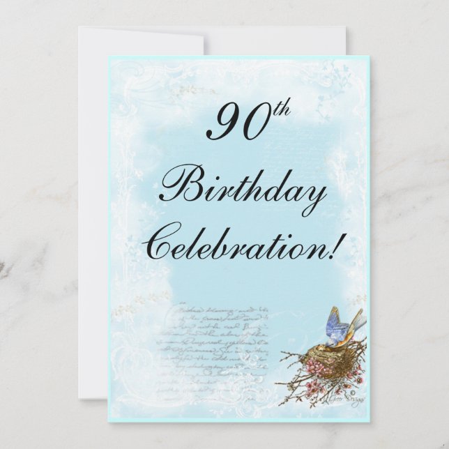 Convite para Bluebird e Nest (Frente)