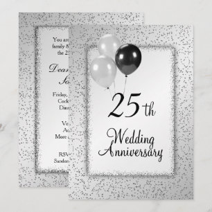 Convite para Bodas de 25 Anos de Casamento
