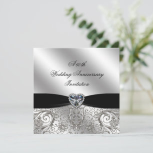 Convite para Bodas de Diamante de 60 Anos