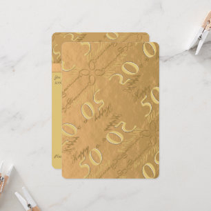 Convite para Bodas de Ouro