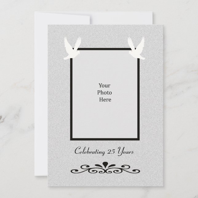 Convite para Bodas de Prata de 25 anos (Frente)