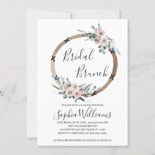 Convite para Boho Bridal Brunch
