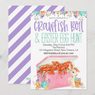 Convite para Boil de Lagostim de Páscoa