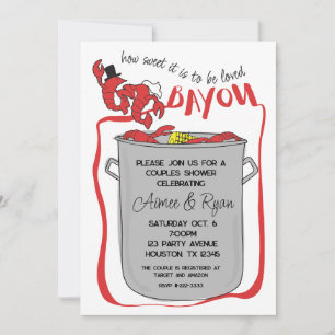Convite para Boil de Lagostim do Bayou