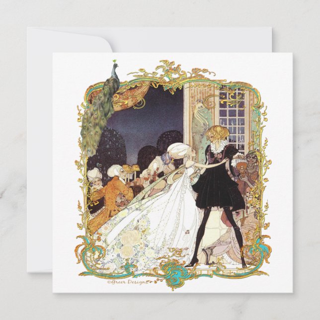 Convite para Bola de Figurino do Século XVIII (Frente)