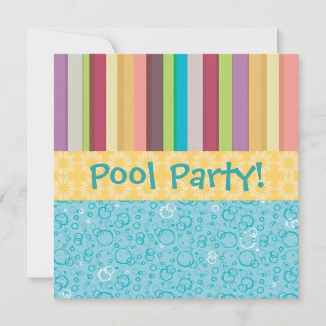 Convite para bolhas e tiras (Frente)