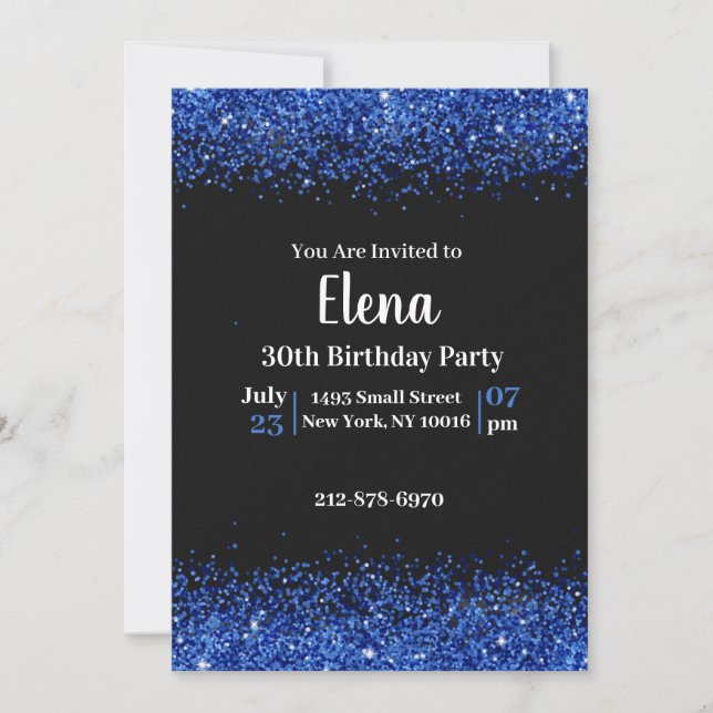 Convite para Bolsas mensageifestas de aniversario  (Frente)