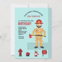 Convite para Bombeiros e Equipamentos