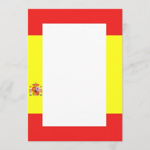 Convite para Borda de Bandeira Espanhola