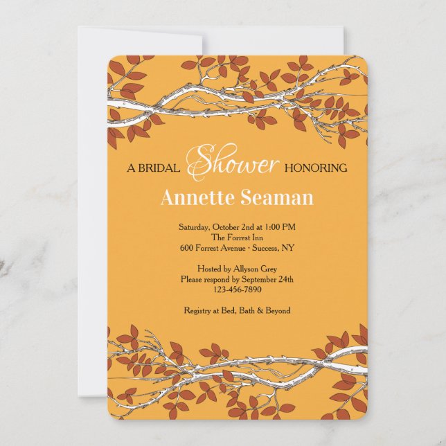 Convite para Bordas de Ramificação de Queda (Frente)