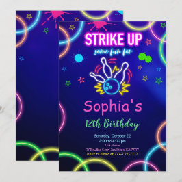 Convite para Bowling STRIKE UP