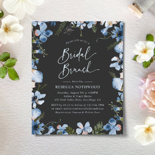 Convite para Bridal de Carvão de Boho de Orçamento