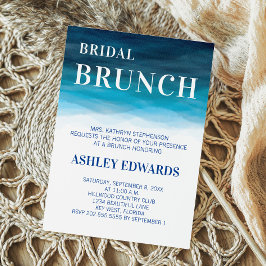 Convite para Bridal de Casamento de Ondas do Ocean