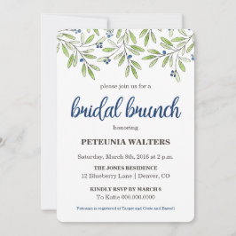 Convite para Bridal de Folhagem de Aromas de Verão