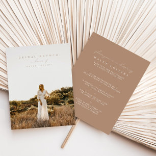 Convite para Bridal de Fotografia do Script Modern