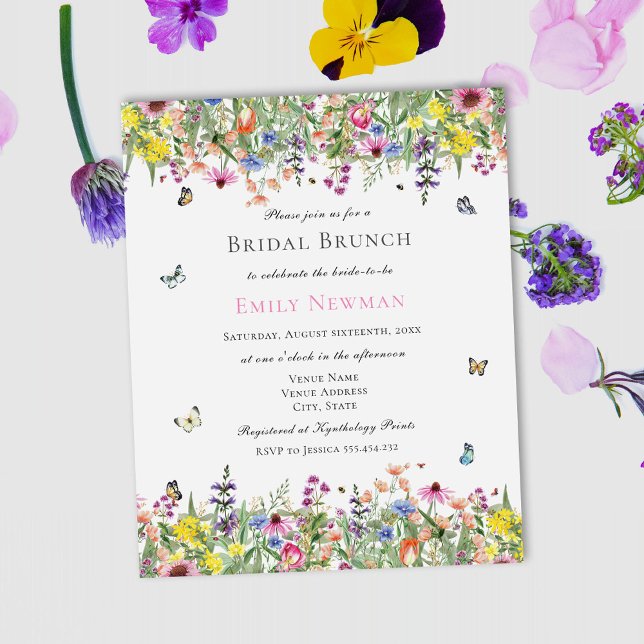 Convite para Bridal Floral de Verão (Criador carregado)