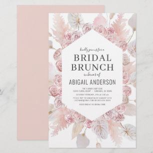 Convite para Bridal Rosa de Escoamento de Orçamen