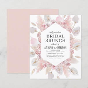 Convite para Bridal Rosa de Escoamento de Orçamen