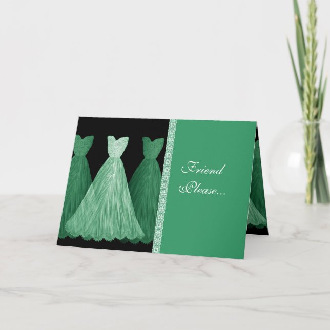 Convite para Bridesmaid Personalizado - Brisos VER (Frente)