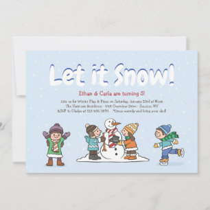 Convite para Brincadeiras de Inverno