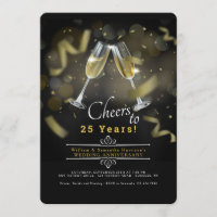Convite para Brinde de Aniversário de Casamento