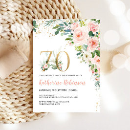 Convite para Brunch de Aniversário de 70 Anos | Fl