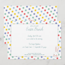 Convite para Brunch de Bolinhas Coelhinha da Pásco