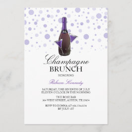 Convite para Brunch de Champanhe no Chá de Noiva R