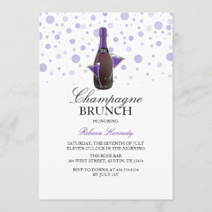 Convite para Brunch de Champanhe no Chá de Noiva R