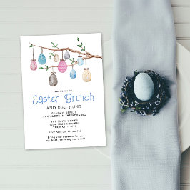 Convite para Brunch de Páscoa com Ovos