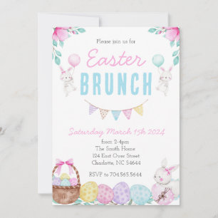 Convite para Brunch de Páscoa, Convite para Almoço