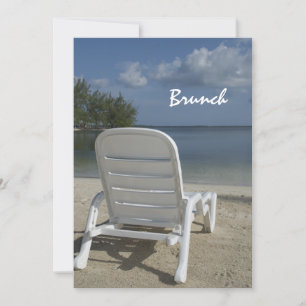 Convite para Brunch de Pós-Casamento em Cadeira de