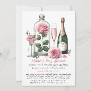 Convite para Brunch do Dia das Mães – Champanhe & 