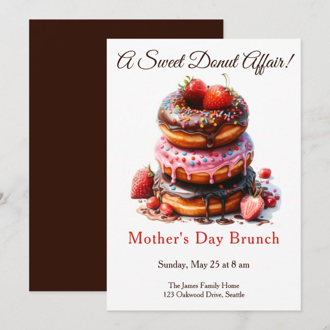 Convite para Brunch do Dia das Mães – Festa de Don (Frente/Verso)