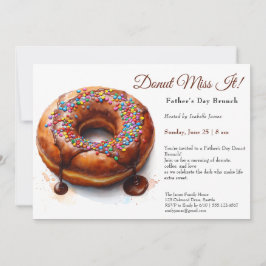 Convite para Brunch do Dia dos Pais – Donuts & Caf