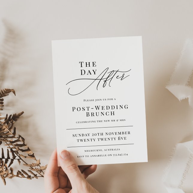 Convite para Brunch no Dia Seguinte ao Casamento (Criador carregado)