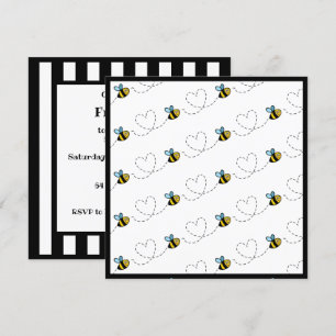 Convite para Bumblebee ocupado personalizado