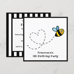 Convite para Bumblebee ocupado personalizado